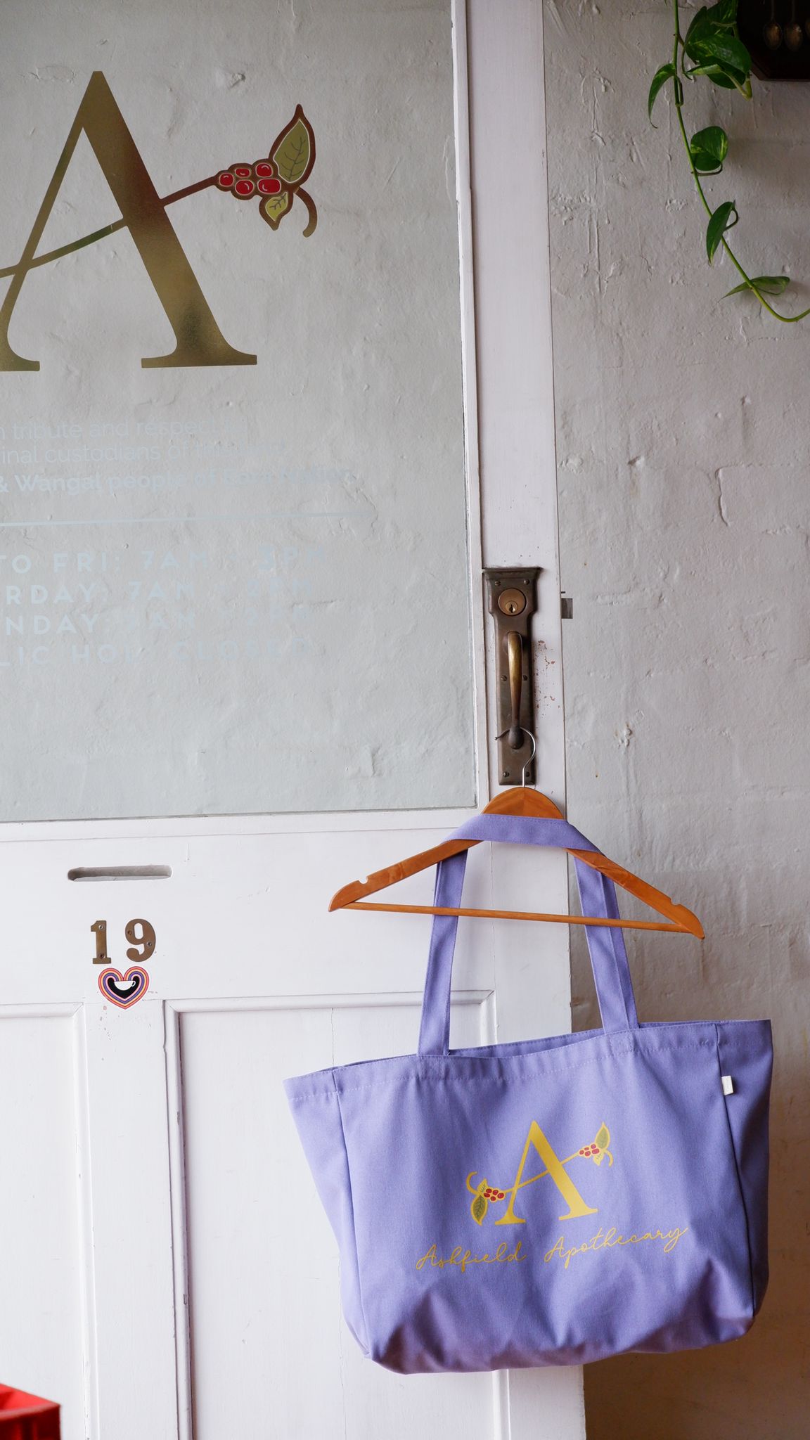 Lilac coloured Ashfield Apothecary Tote - Apothecary Roasting